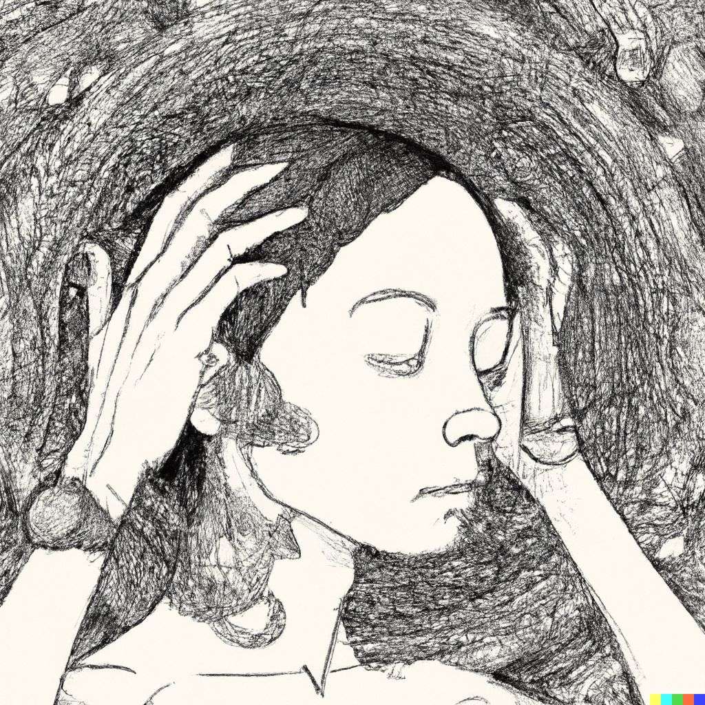 a representation of anxiety, digital art, steampunk